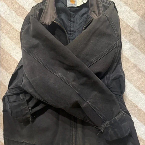 Carhartt Kids Black Jean Jacket with Yellow Logo - Picture 5 of 10